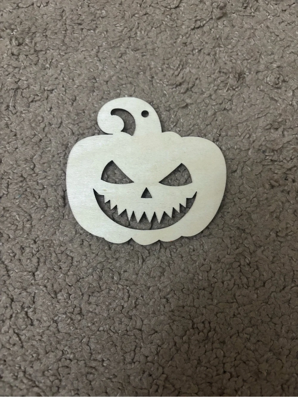 Orange Wooden Jack-O'-Lantern Wall Accent - Halloween Decor